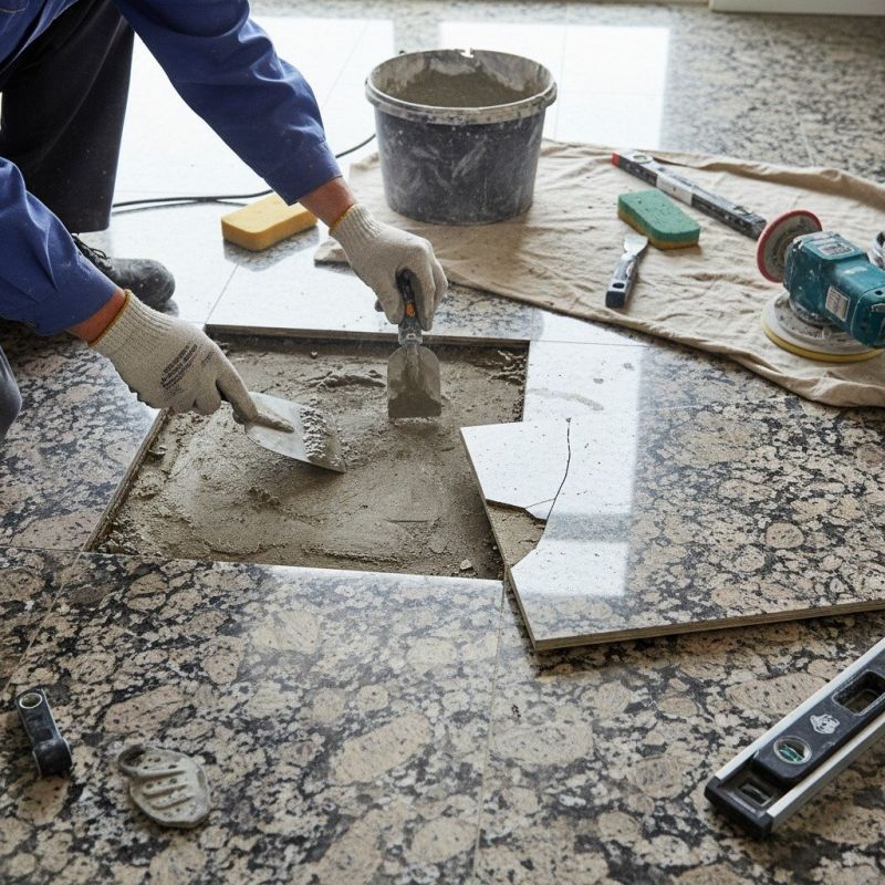 Granite Tile Repair detail
